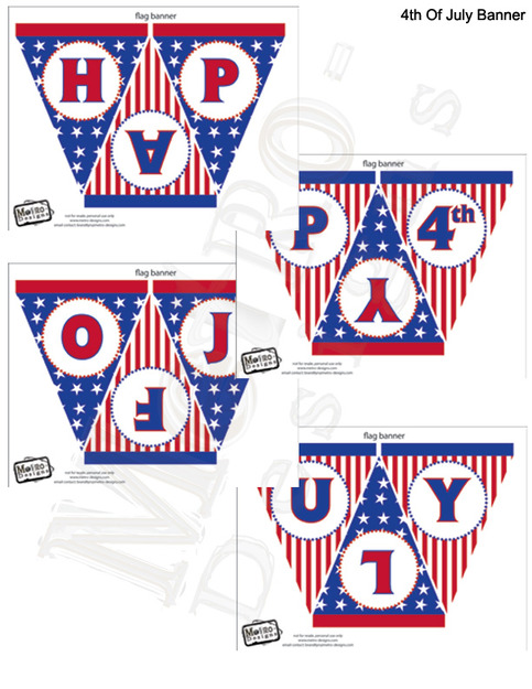 4th of July Banner- Digital File