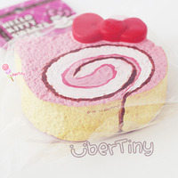 Rare* Jumbo Sanrio HK Cream Roll Cake Squishy (licensed) - Thumbnail 4