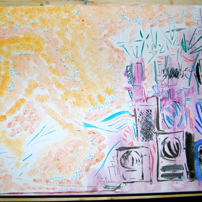 Derrumbamiento de la era material. [sold]