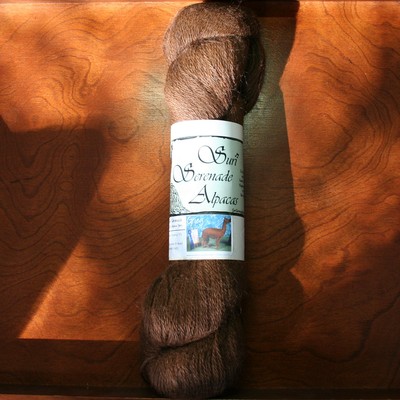 Brown Suri Serenade Alpacas Yarn - 300yd