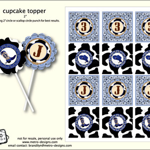 Cowboy Birthday - Favor Tags