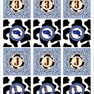 Cowboy Birthday - Favor Tags