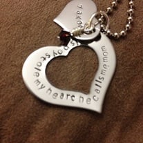 Mother and son necklace