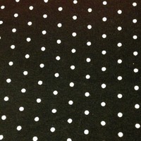 "Peggy" Black Polka Dot Wire Headband - Thumbnail 2