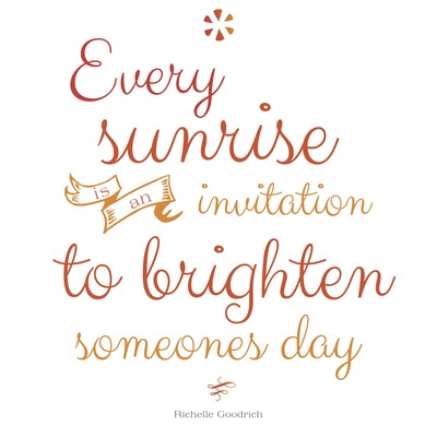 Every sunrise - print