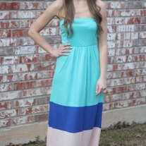 Colorblock Maxi Dress