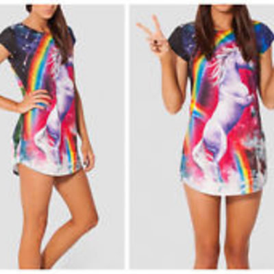 Cartoon short sleeve top black