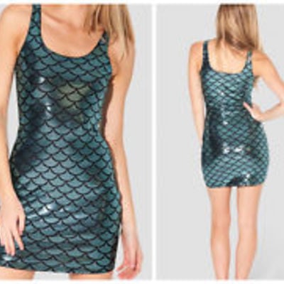 New galaxy mermaid reverse dress 