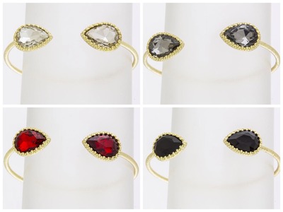 Yasi Crystal Teardrop Cuff