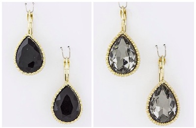 Yasi Crystal Teardrop Earrings