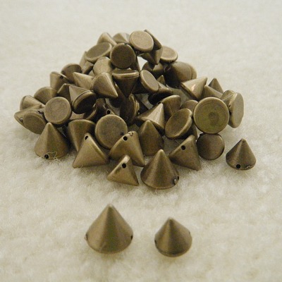 (new with box) antique gold spike beads