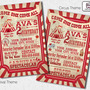 Vintage Carnival Birthday Invitations-1