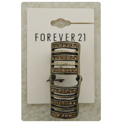 (New with tags) Antique Gold Knuckle Ring with Brown Gems