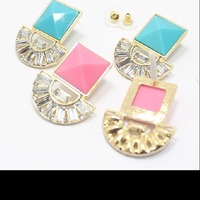 rhinestone stud earrings - Thumbnail 1