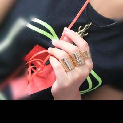 Chunky hi finger 7pcs set ring