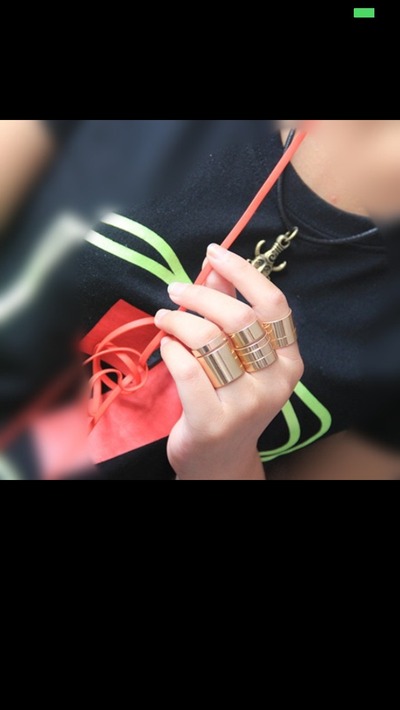 chunky hi finger 7pcs set ring