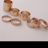 chunky hi finger 7pcs set ring - Thumbnail 2