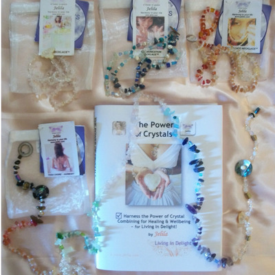 Special set yoga chord & crystal healing necklaces