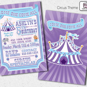 Circus Birthday Invitations - Thumbnail 3