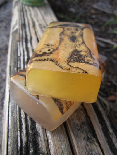 Magick Moss Original Artwork Vanilla Sandalwood Myrrh Glycerin Soap