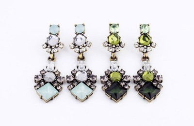 Sky Blue Statement Earrings 