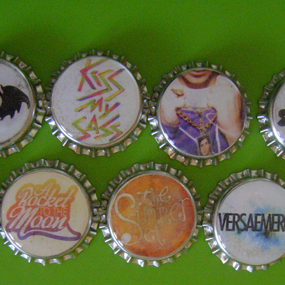 Assorted bottle caps