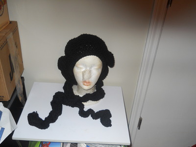 Crochet Large Slouchy Hat & Crochet Curly Scarf 
