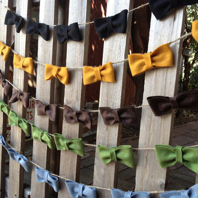 "pick your color" - tiny bow garland