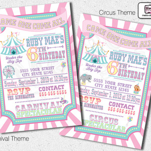 Carnival Party Invitations - Thumbnail 1