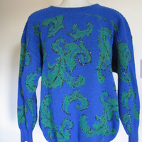 Kobalt Blue Sweater  - Thumbnail 1