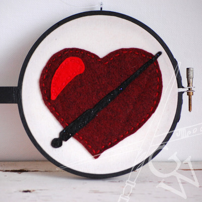 Potter love hoop art