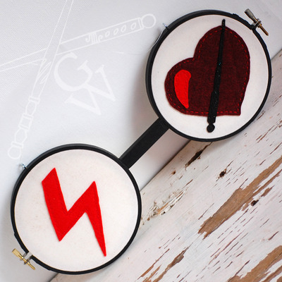 Potter love hoop art
