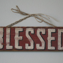  Blessed Hand Painted Pallet Sign
