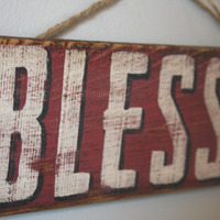  Blessed Hand Painted Pallet Sign - Thumbnail 1