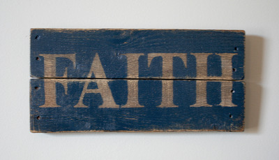  Faith Hand Painted Pallet Sign