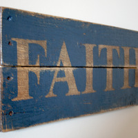  Faith Hand Painted Pallet Sign - Thumbnail 1