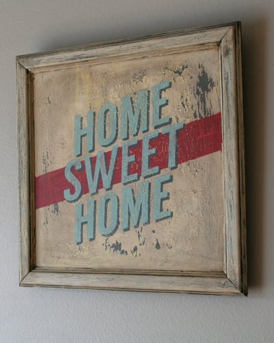  Home Sweet Home Hand Painted Sign