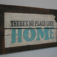  There's No Place Like Home Hand Painted Pallet Sign - Thumbnail 1