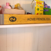 Jumbo #2 Pencil Hand Painted Wood Sign