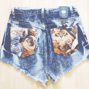 High Waisted Cat Shorts