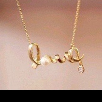 "love" necklace