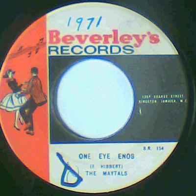 One eye enos/version-the maytals-beverley's records-7"-vg
