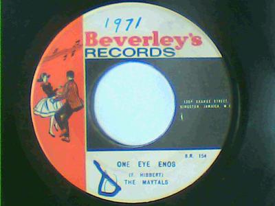 One eye enos/version-the maytals-beverley's records-7"-vg
