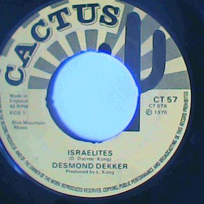 Israelites/sugar dumpling-desmond dekker-cactus records-7"-good