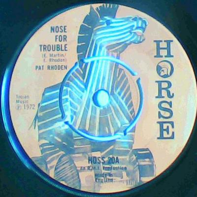 Nose for trouble/time has change-pat rhoden-horse records-7"-good