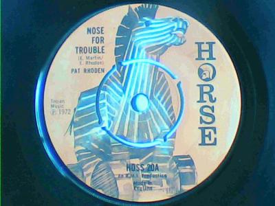 Nose for trouble/time has change-pat rhoden-horse records-7"-good
