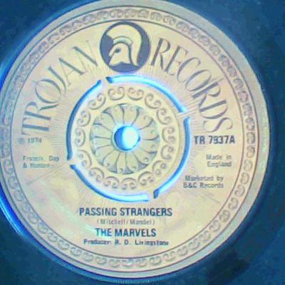 Passing stranger/pick yourself up-the marvels-trojan records-7"-good