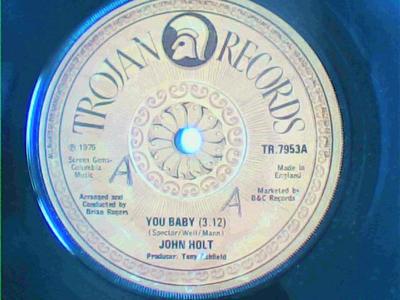 You baby/open the door-john holt-trojan records-7"-good