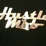 Hustle Mob Gold Foil Distressed Tee-1
