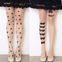 Tattoo Sock Pantyhose Tights Lady Silk Stocking Transparent Leggings - Thumbnail 1